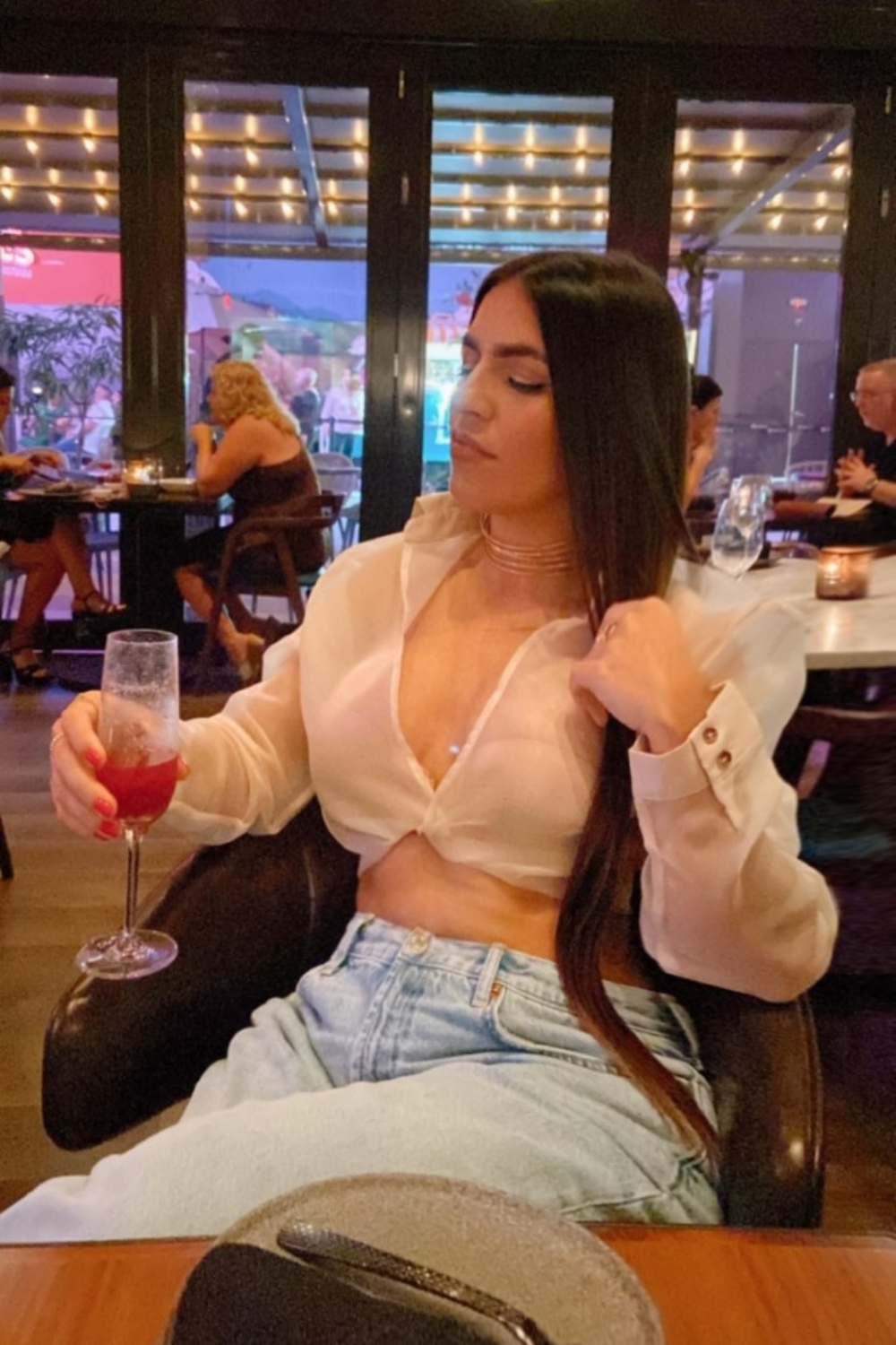 All eyes on me organza top