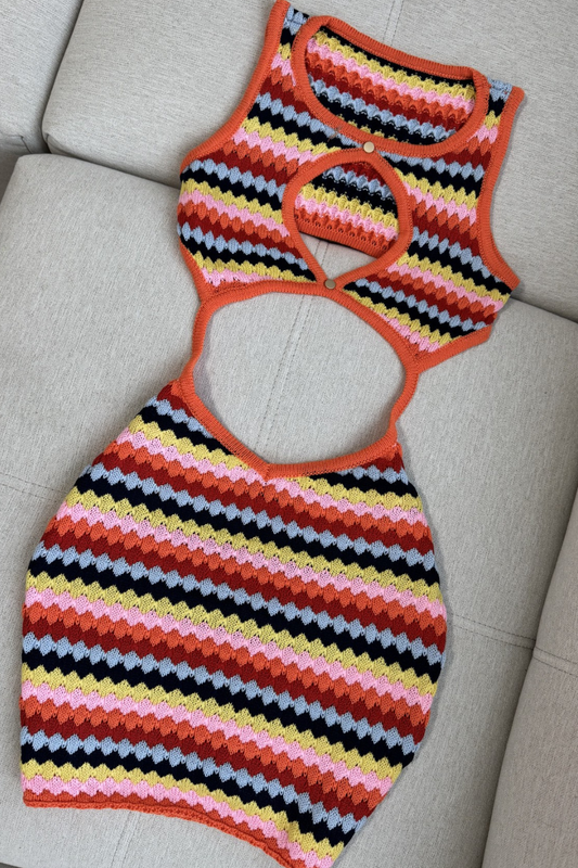 Hawaii mini knit dress