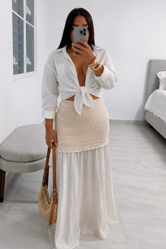 Madeline knit maxi skirt