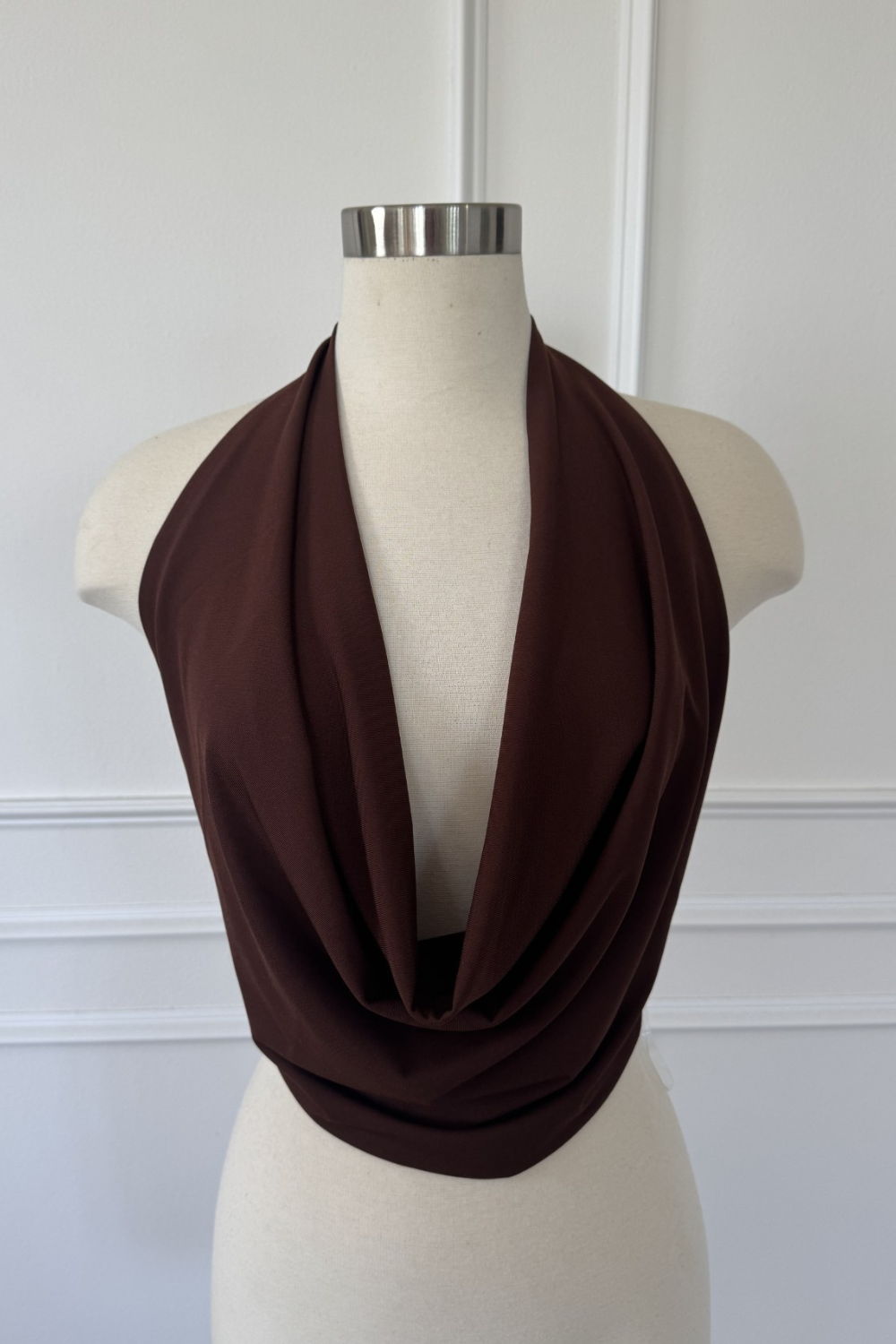 Montserrat chocolat halter top