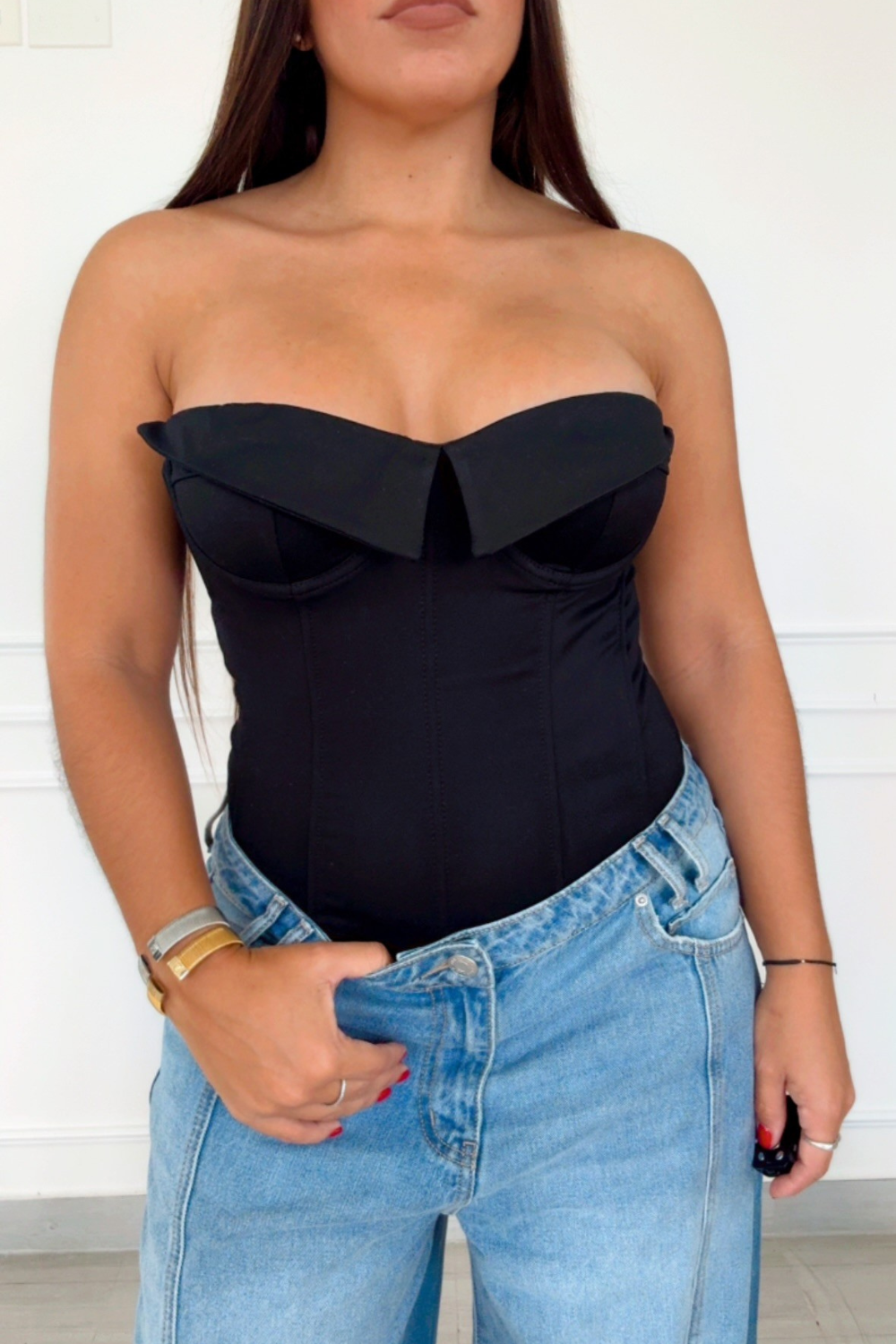 Pre order Selena tux black corset