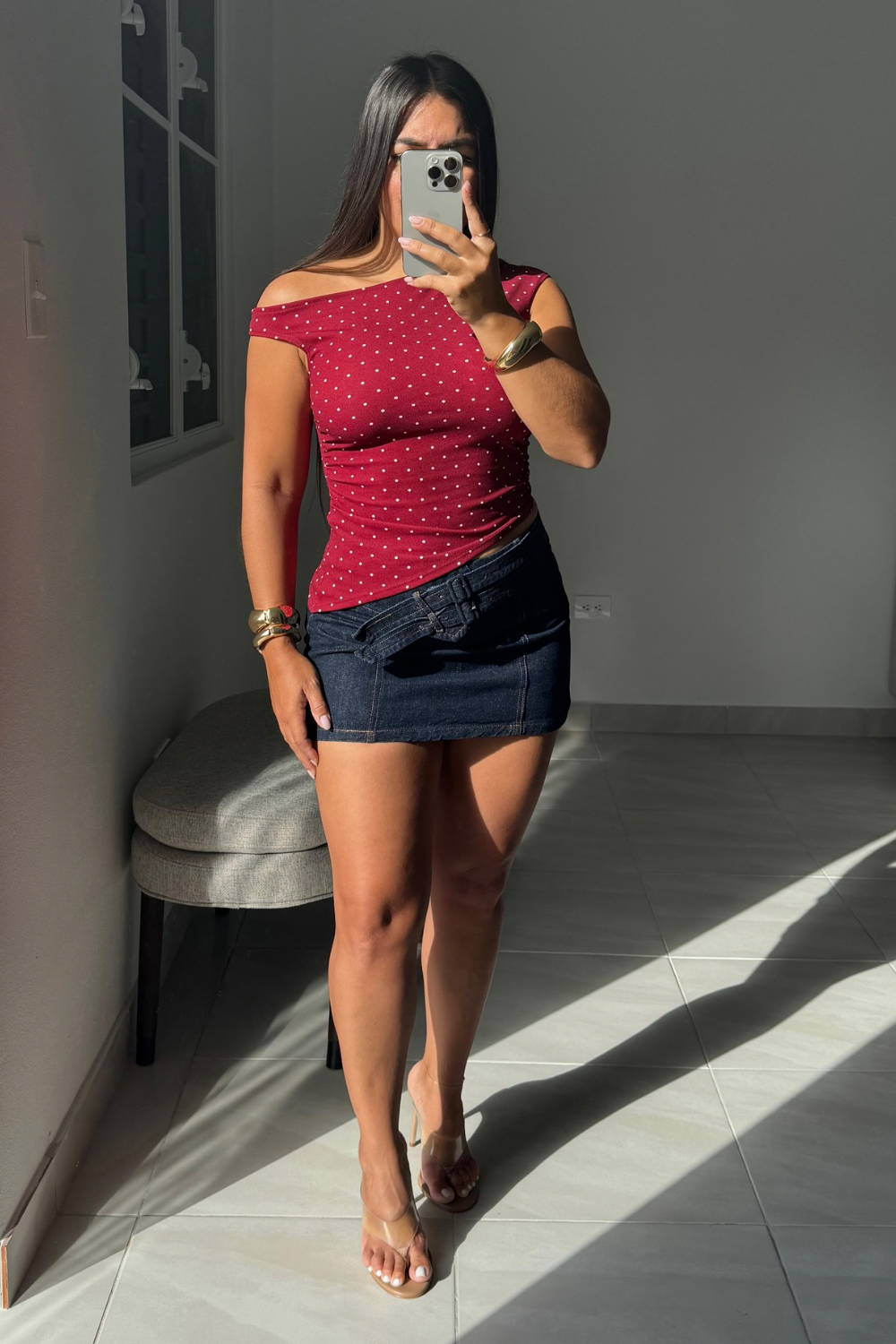 Polka dots wine top
