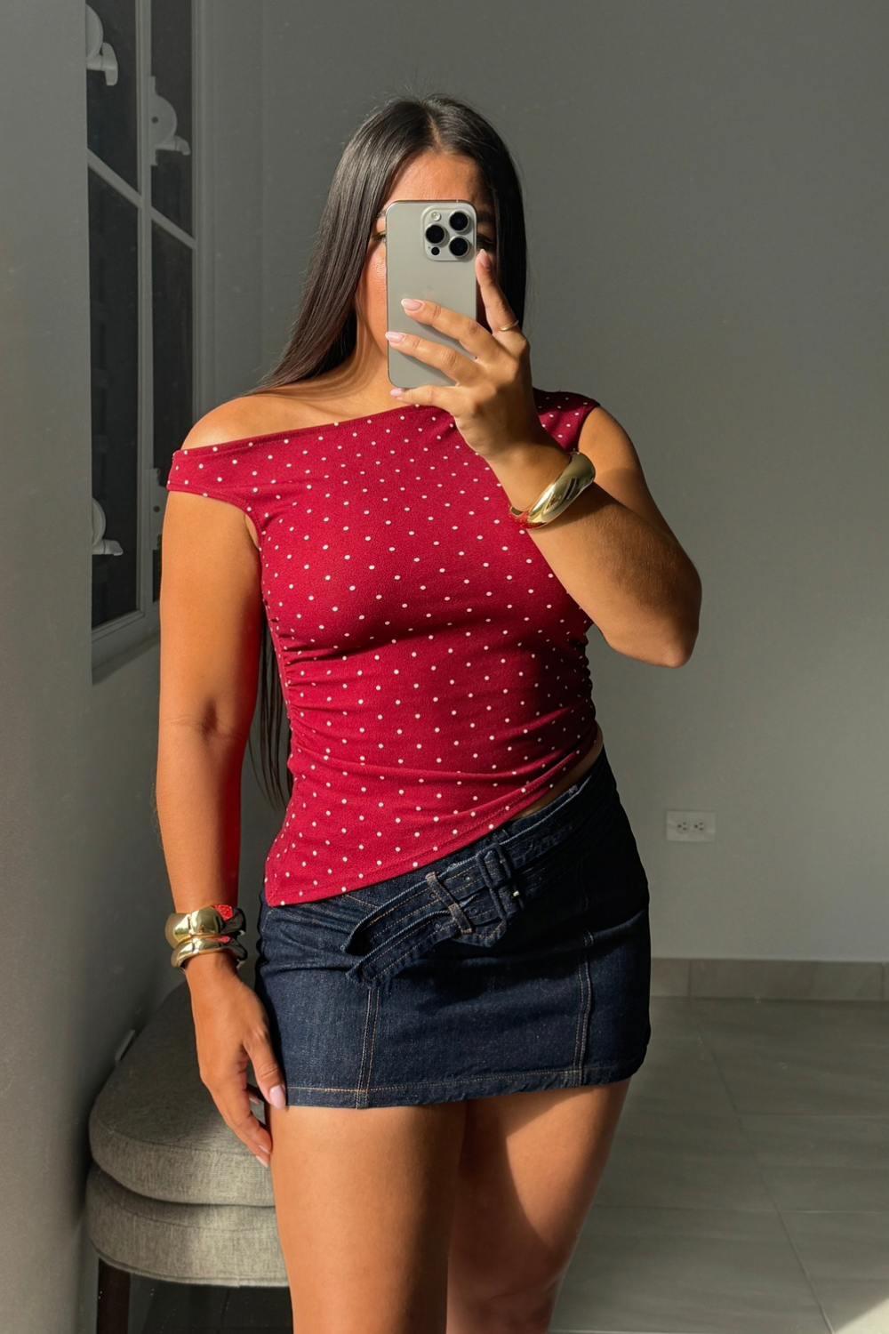 Polka dots wine top