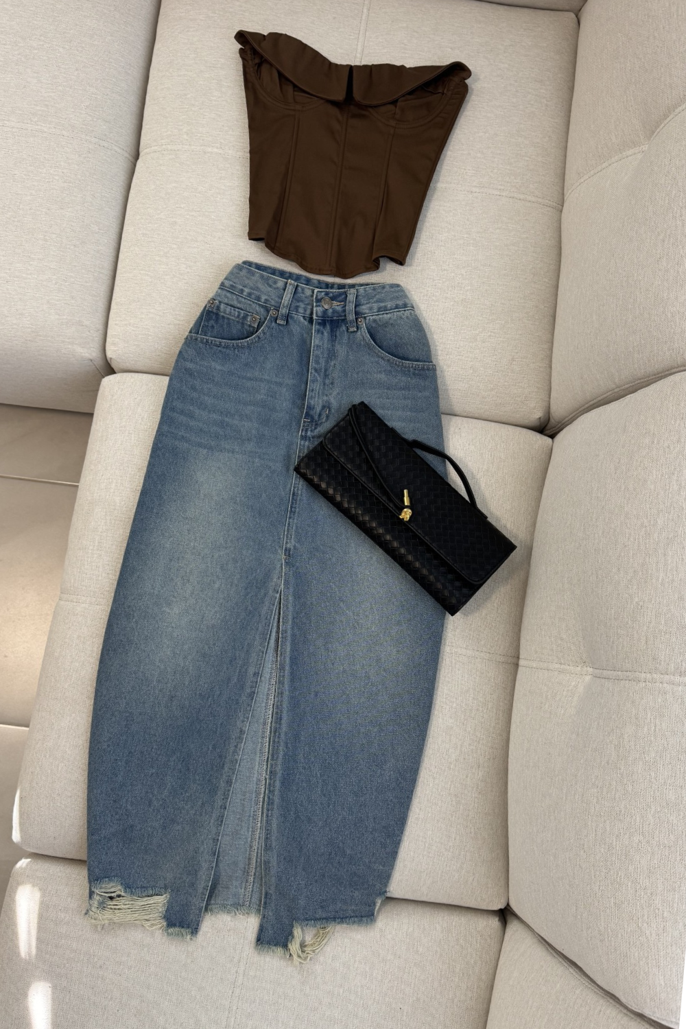 Selena tux brown corset