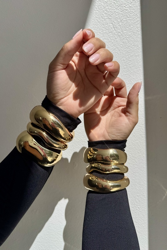 Marilyn gold bracelet set